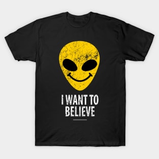 I want to believe alien smiley T-Shirt